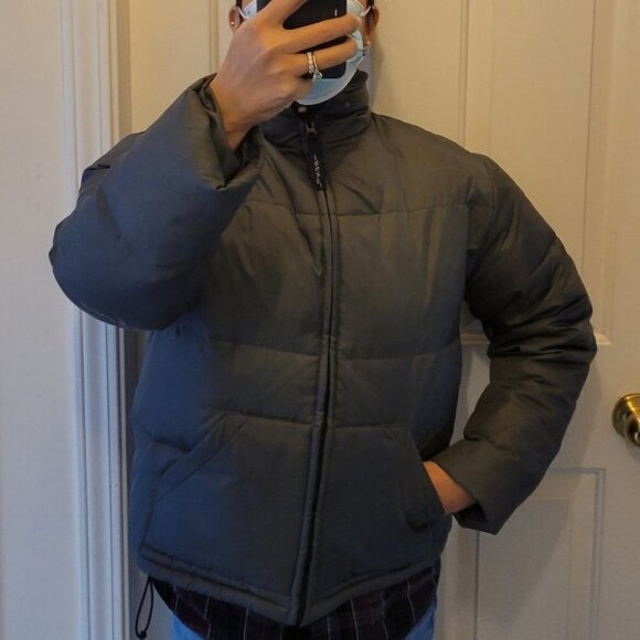 ❤️ 3 for $35 Dex Vintage crop puffer down jacket grey medium 90s y2k - Picture 10 of 14